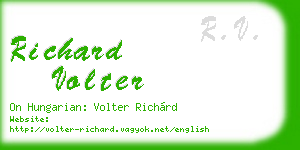 richard volter business card